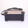Bolso bandolera Celine Luggage Nano en cuero tricolor beige y negro y ante azul - Detail D5 thumbnail