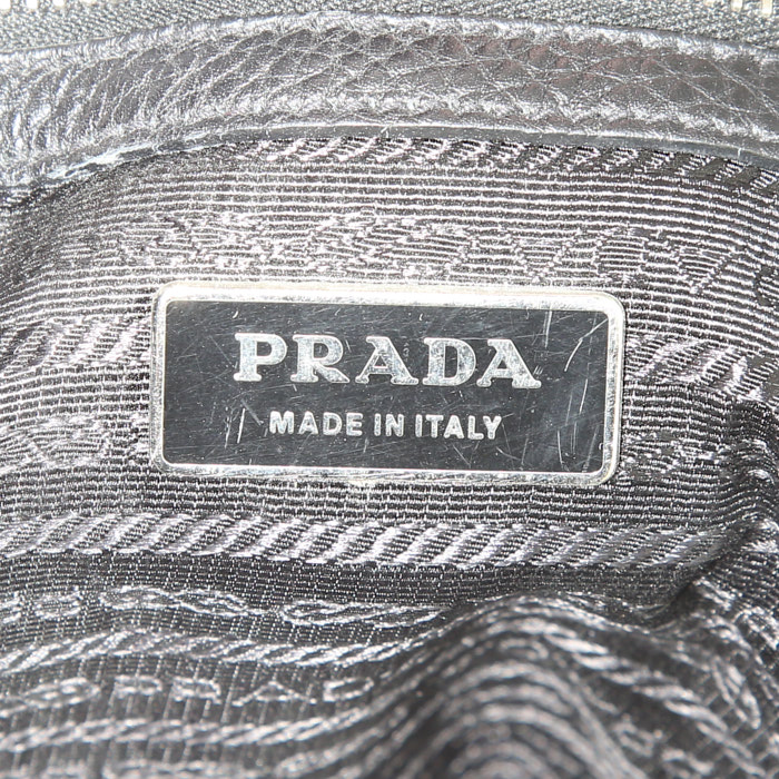 Bolso Cabás Prada Daino en cuero negro - Detail D4