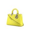 Dior Diorissimo medium model handbag in yellow leather - 00pp thumbnail