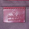 Gucci Mors pouch in grey monogram canvas and brown leather - Detail D3 thumbnail