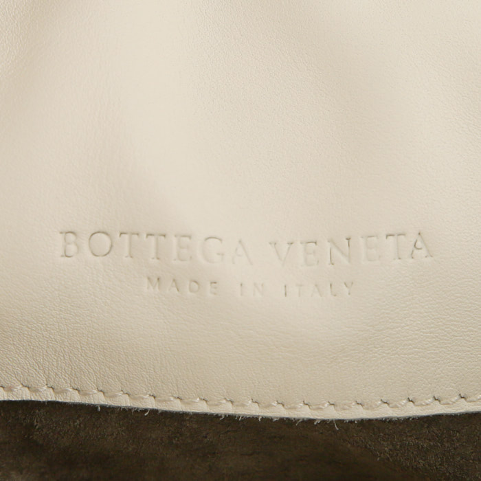 Borsa Bottega Veneta Sloane in pelle intrecciata bianco sporco - Detail D3