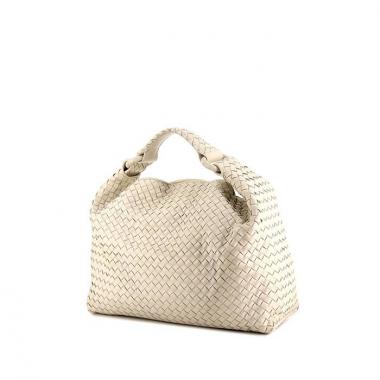 Bottega Veneta Sloane handbag in off-white braided leather