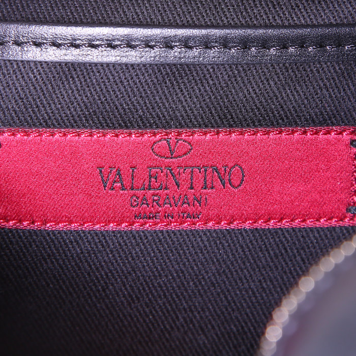 Sac bandoulière Valentino Garavani Rockstud Camera en cuir noir - Detail D3
