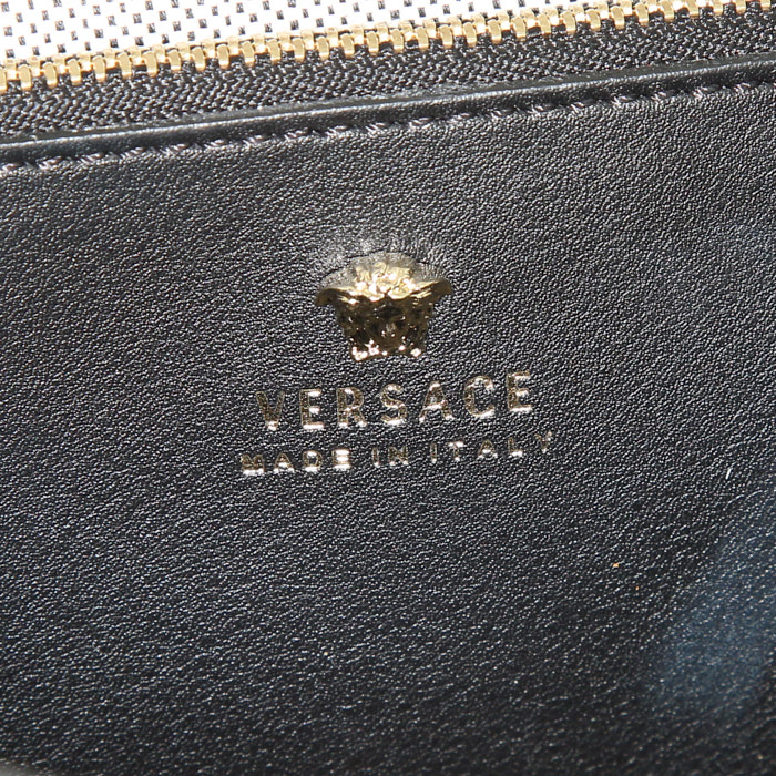 Versace shoulder bag in black leather - Detail D4