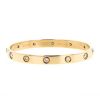 Bracelet Cartier Love 10 diamants en or jaune et diamants, taille 17 - 00pp thumbnail