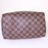 Borsa Louis Vuitton Speedy 25 cm in tela a scacchi ebana e pelle ebana - Detail D4 thumbnail