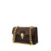 Louis Vuitton Victoire handbag in brown monogram canvas and black leather - 00pp thumbnail