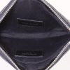 Pochette Saint Laurent College en cuir matelassé chevrons noir - Detail D2 thumbnail