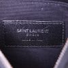 Pochette Saint Laurent College en cuir matelassé chevrons noir - Detail D3 thumbnail