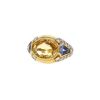 Bulgari ring in yellow gold,  sapphires and diamonds and in sapphire - 00pp thumbnail
