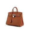 Hermes Birkin 25 cm handbag in gold togo leather - 00pp thumbnail