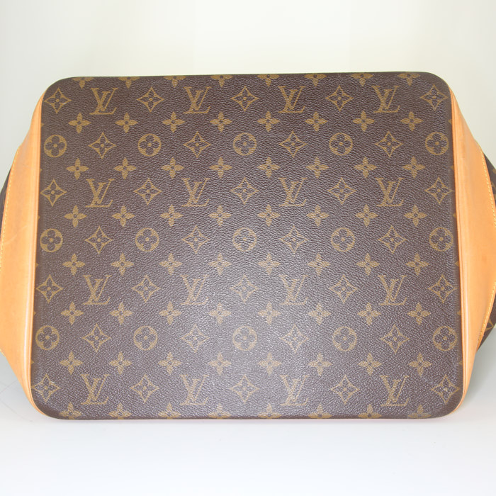 Louis Vuitton Marin - Travel Bag travel bag in brown monogram canvas and natural leather - Detail D4