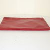 Saint Laurent pouch in red leather - Detail D4 thumbnail
