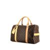 Borsa weekend Louis Vuitton Carryall in tela monogram cerata marrone e pelle naturale - 00pp thumbnail