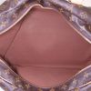 Louis Vuitton Carryall weekend bag in brown monogram canvas and natural leather - Detail D2 thumbnail