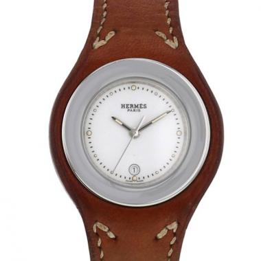 Montre Hermes Harnais en acier Ref :  HA1-210 Vers  2000