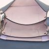 Chloé Faye small model shoulder bag in suede and grey blue leather - Detail D2 thumbnail