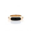 Vhernier ring in pink gold and jet - 360 thumbnail