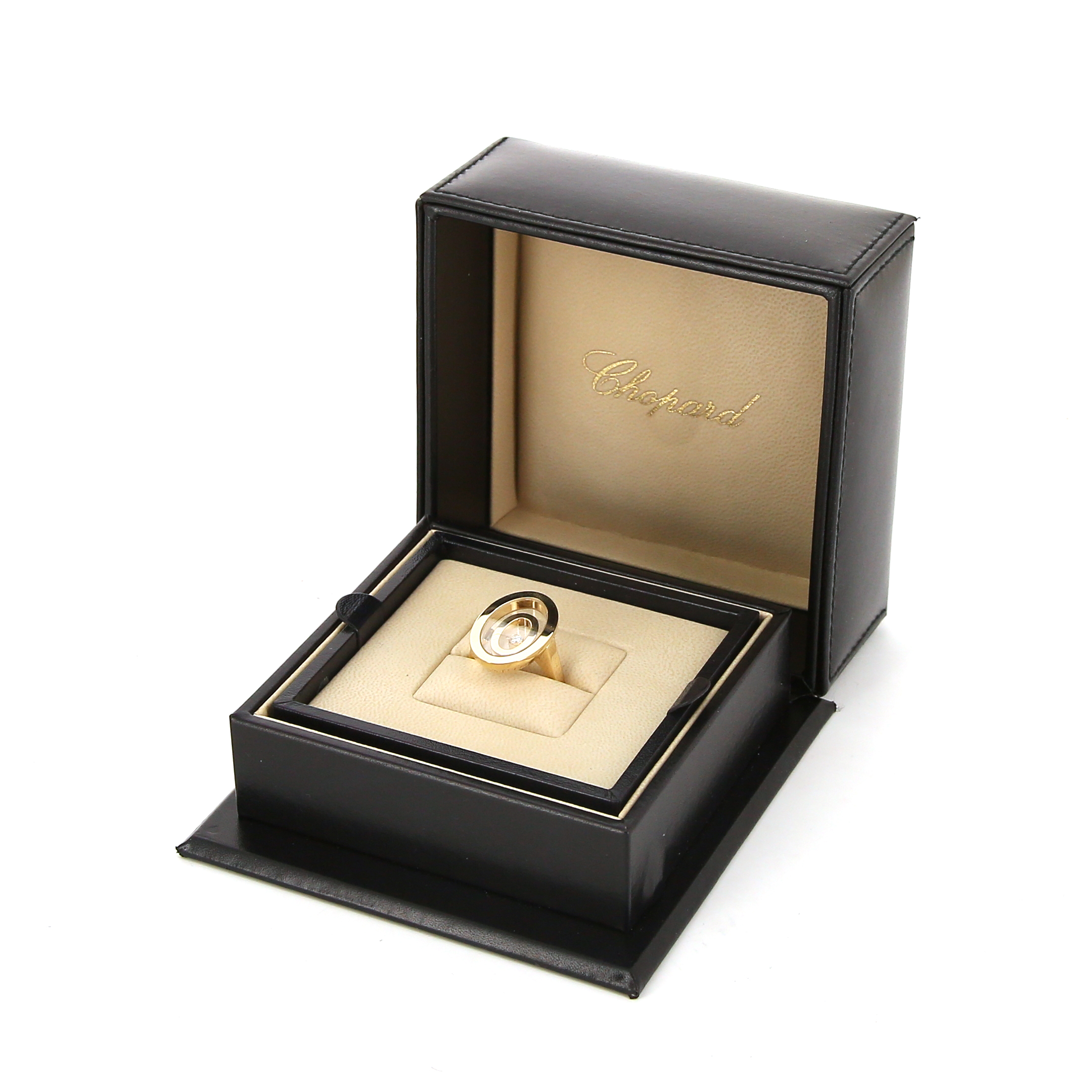 Sortija Chopard Happy Spirit en oro amarillo y diamante - Detail D2