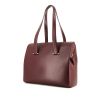 Cartier shopping bag in burgundy leather - 00pp thumbnail