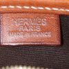Borsa a tracolla Hermès in tela marrone e pelle Barenia - Detail D3 thumbnail