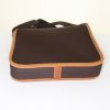 Bolso bandolera Hermès en lona marrón y cuero Barenia - Detail D4 thumbnail