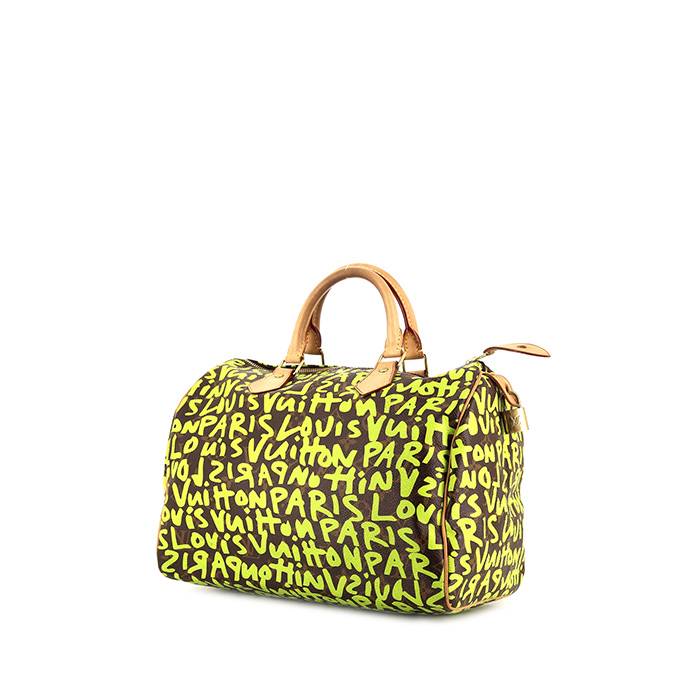 Louis Vuitton Speedy 35 Handbag Green Monogramouflage For Sale at