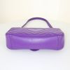 Gucci GG Marmont shoulder bag in purple quilted leather - Detail D5 thumbnail