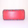Dior Lady Dior handbag in red and blue quilted tweed - Detail D4 thumbnail