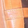 Shopping bag Louis Vuitton Grand Noé modello grande in tela monogram marrone e pelle naturale - Detail D3 thumbnail