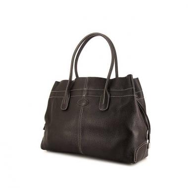 Tod's D-Bag shopping bag in brown grained leather
