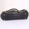 Fendi handbag in black grained leather - Detail D4 thumbnail