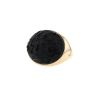 Pomellato Victoria ring in pink gold,  jet and diamond - 00pp thumbnail