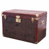 Goyard trunk in Goyard canvas and natural leather - 00pp thumbnail