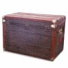 Goyard trunk in Goyard canvas and natural leather - Detail D1 thumbnail