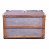 Goyard trunk in Goyard canvas and natural leather - Detail D2 thumbnail