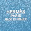 Borsa a tracolla Hermes Jypsiere in pelle togo blu Mykonos - Detail D4 thumbnail