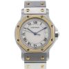 Cartier Santos Ronde watch in gold and stainless steel - 00pp thumbnail