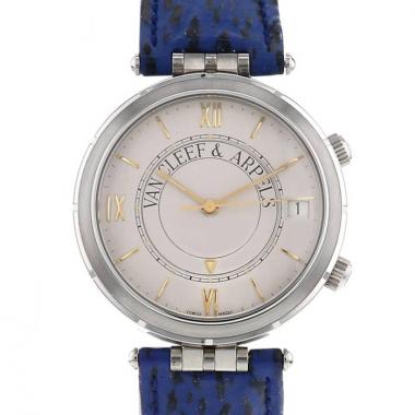 Van Cleef 
Arpels watch in stainless steel and gold plated Circa  1990 Van Cleef 
Arpels watch in stainless steel and gold plated Circa  1990