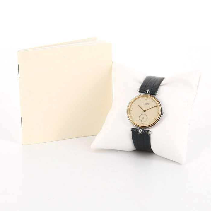 Van Cleef & Arpels Pierre Arpels watch in stainless steel and gold plated Ref:  415 104 Circa  2000