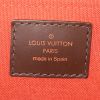 Bolso de mano Louis Vuitton Ribera en lona a cuadros revestida ébano y cuero marrón - Detail D3 thumbnail
