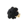 Chanel Camelia large model ring in onyx and yellow gold - 00pp thumbnail