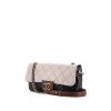 Chanel Timeless handbag in blue, grey and brown tricolor quilted leather - 00pp thumbnail
