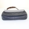 Chanel Timeless handbag in blue, grey and brown tricolor quilted leather - Detail D4 thumbnail