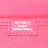 Pochette Hermes Jige in pelle Epsom rossa - Detail D3 thumbnail