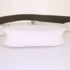 Hermès Berline small model shoulder bag in white Swift leather and grey doblis calfskin - Detail D5 thumbnail