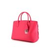 Shopping bag Dior Open Bar modello grande in pelle martellata rosa - 00pp thumbnail