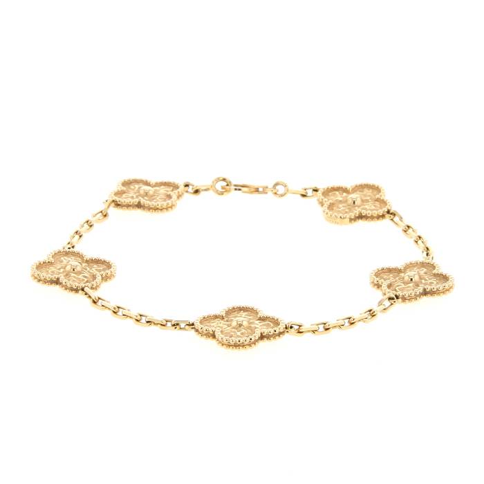 Brazalete Van Cleef & Arpels Alhambra Vintage en oro amarillo