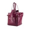 Saint Laurent Downtown small model handbag in purple patent leather - 00pp thumbnail