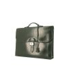 Hermès Sac à dépêches briefcase in green box leather - 00pp thumbnail